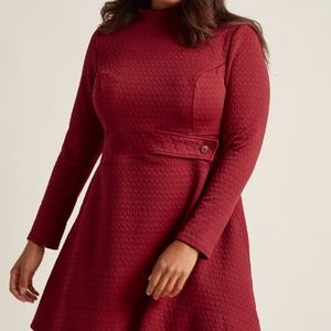 NWOT Taken By Texture A-Line Dress in Ruby